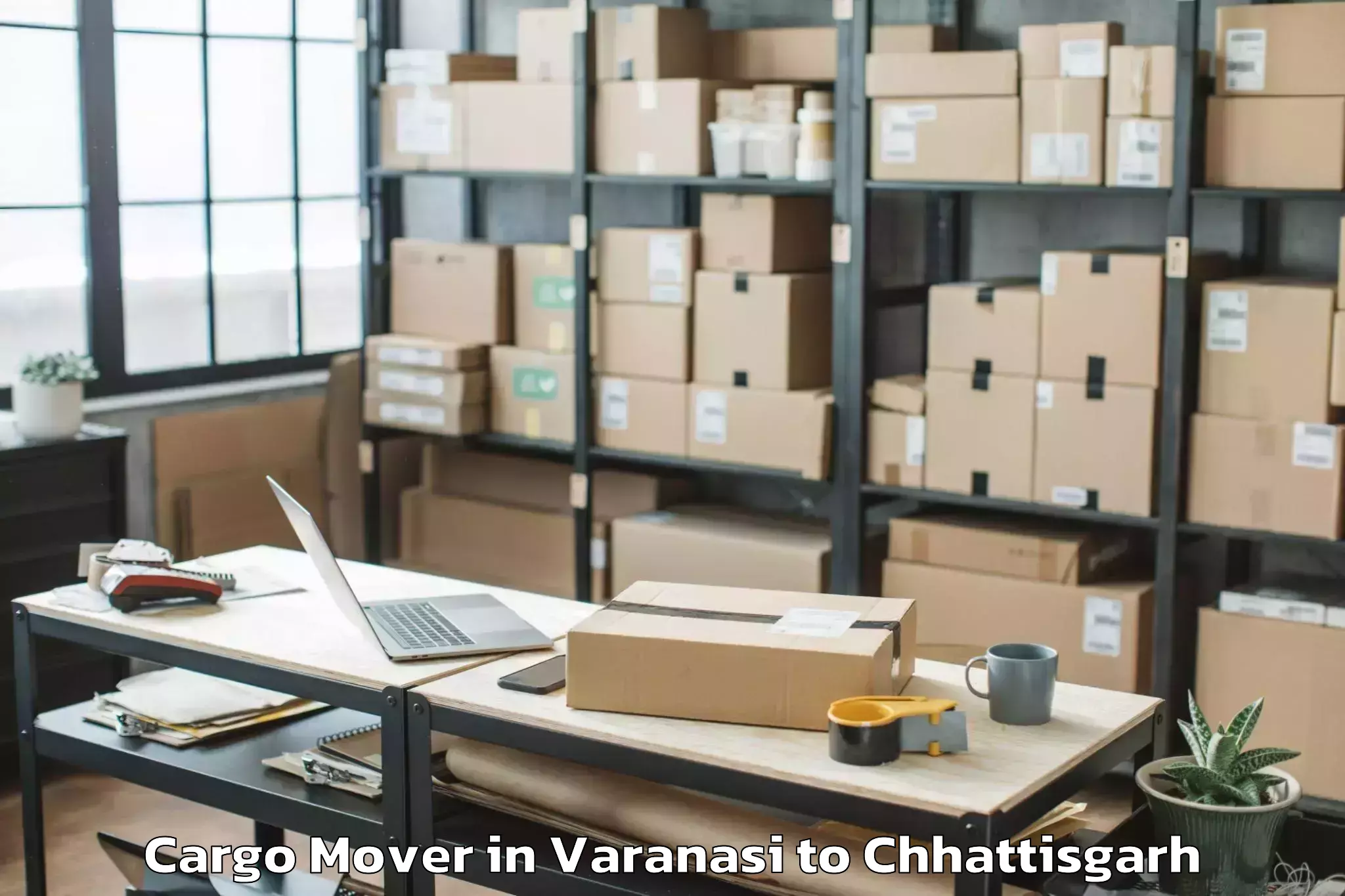 Book Varanasi to Maharishi University Of Manage Cargo Mover